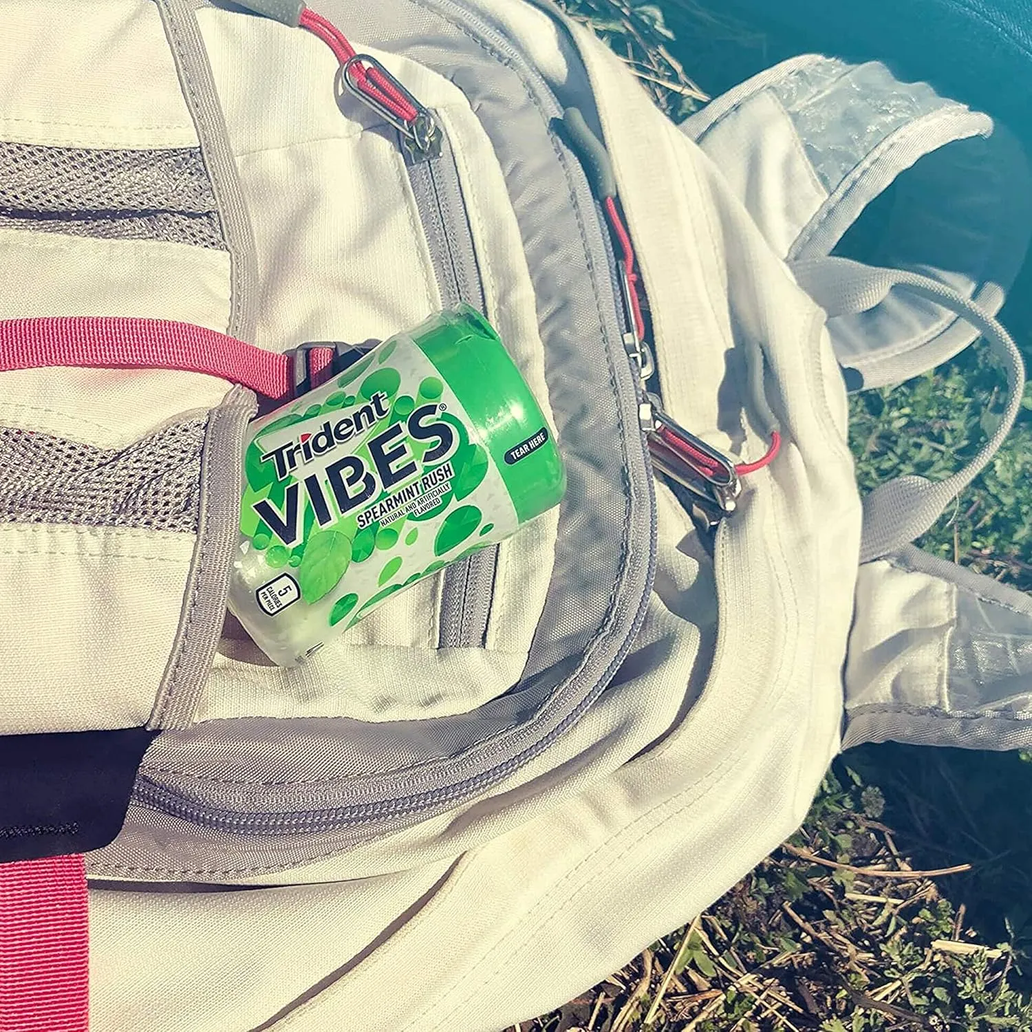 Trident Vibes Spearmint Rush Sugar Free Gum, 6 Bottles of 40 Pieces (240 Total Pieces)