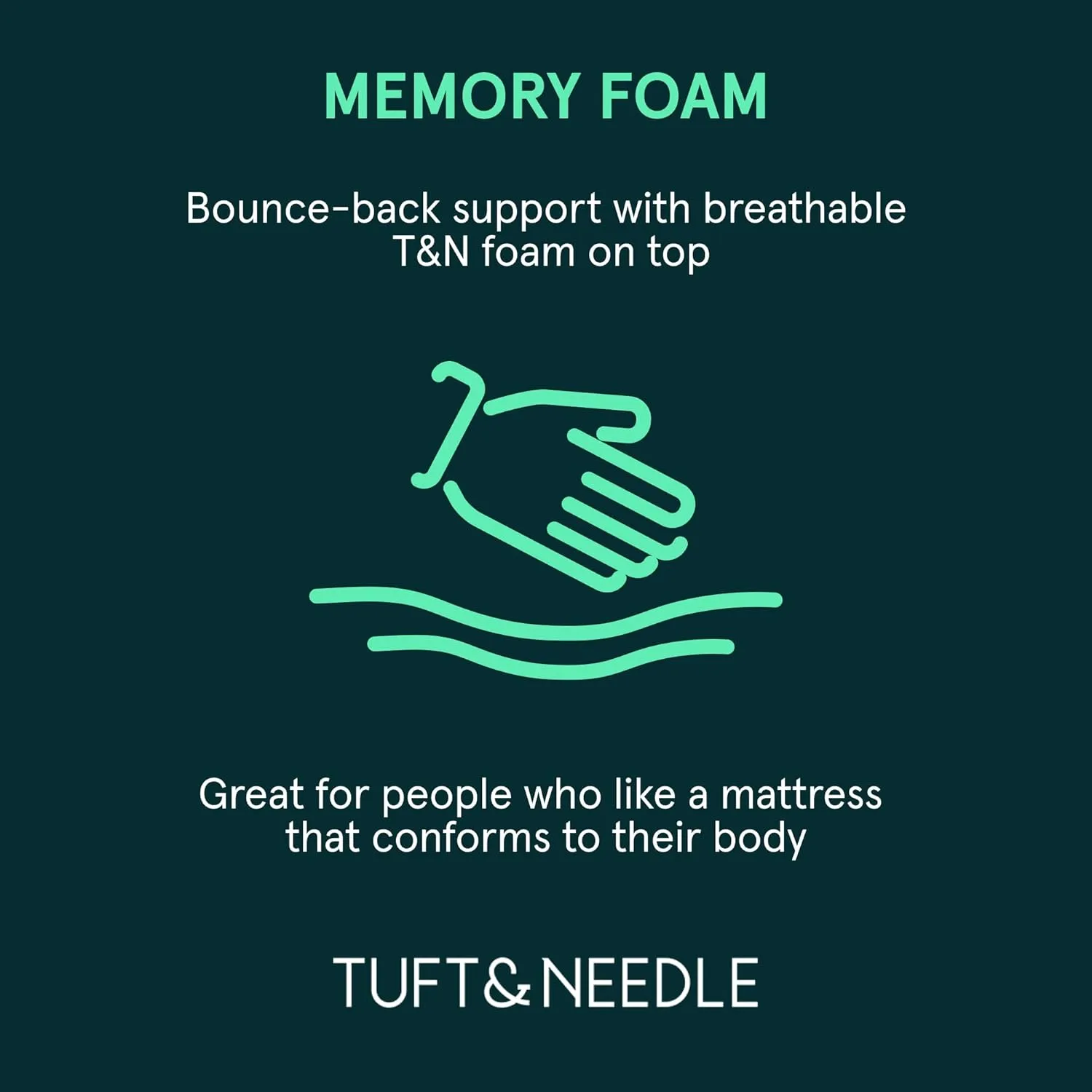 Tuft & Needle Mint Medium Plush Twin XL Size Adaptive Foam Mattress in a Box, Cooling Pressure Relief, Contouring Support, 100 Night Trial, Fiberglass Free, CertiPUR-US, 10-Year Limited Warranty