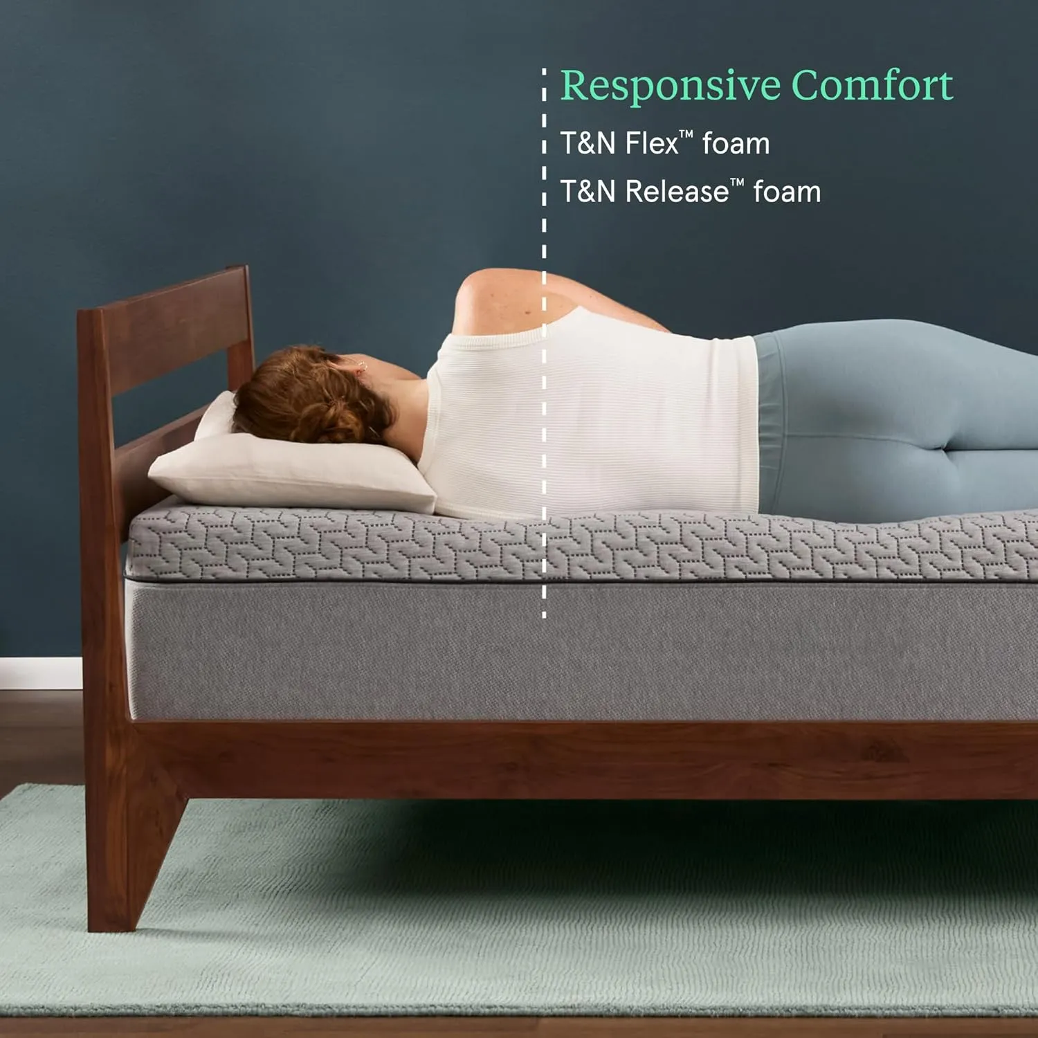 Tuft & Needle Mint Medium Plush Twin XL Size Adaptive Foam Mattress in a Box, Cooling Pressure Relief, Contouring Support, 100 Night Trial, Fiberglass Free, CertiPUR-US, 10-Year Limited Warranty