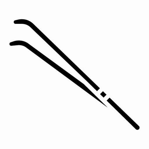 Tweezers Glyph Icon
