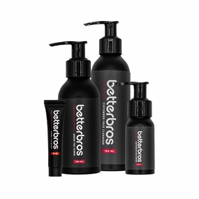 Ultimate Skin Care System for Men - Cucumber Face Cleanser, Green Tea Toner, Restorative Face Serum, Herbal Eye Boost