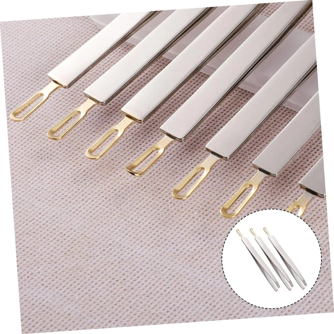 VICASKY 6pcs Stainless Steel Eyebrow Shaping Tweezers Ergonomic Eyebrow Clips for Precision Grooming Practical Beauty Tools for Maintenance and Facial Hair Removal