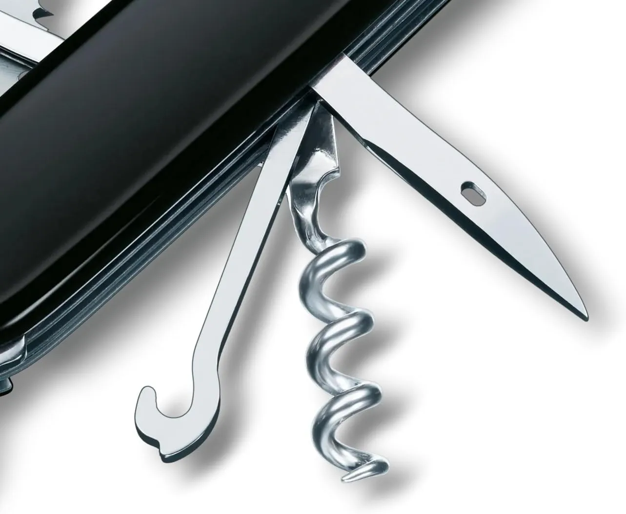 Victorinox Huntsman Swiss Army Knife, 15 Functions, Swiss Made Pocket Knife with Large Blade, Screwdriver, Scissors and Wood Saw - Black