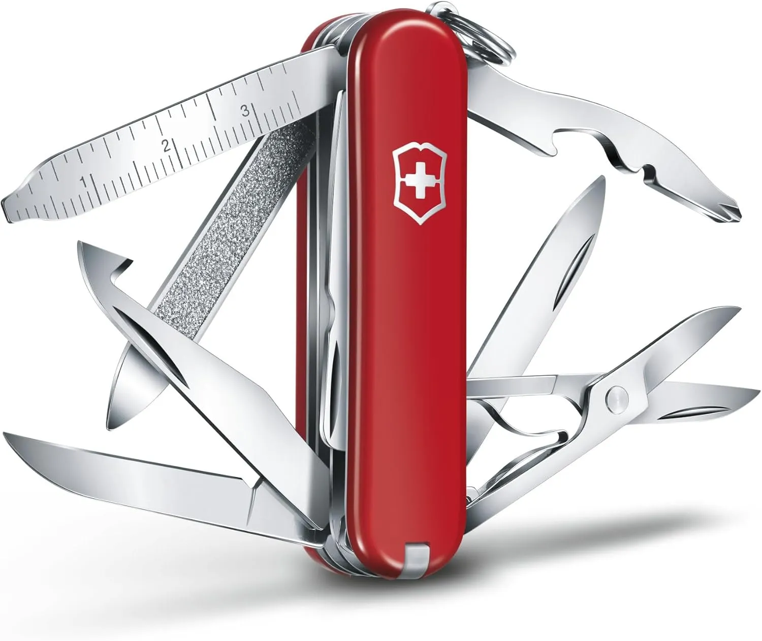Victorinox Swiss Army Minichamp Pocket Knife, Red, 58mm