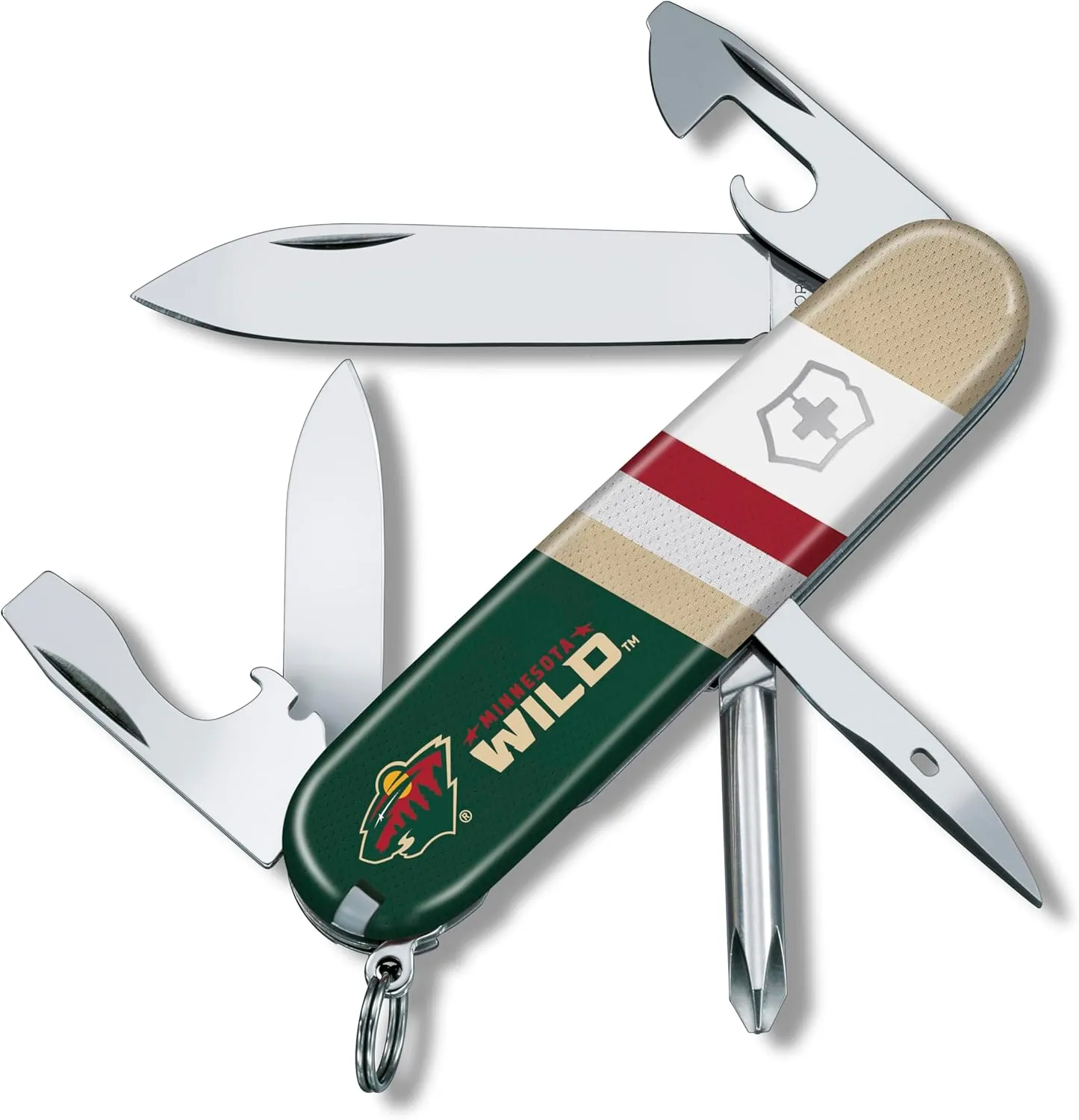 Victorinox Tinker Swiss Army Knife – Compact 12 Function Swiss Made Pocket Knife with Large Blade, Small Blade and Bottle Opener – Minnesota Wild