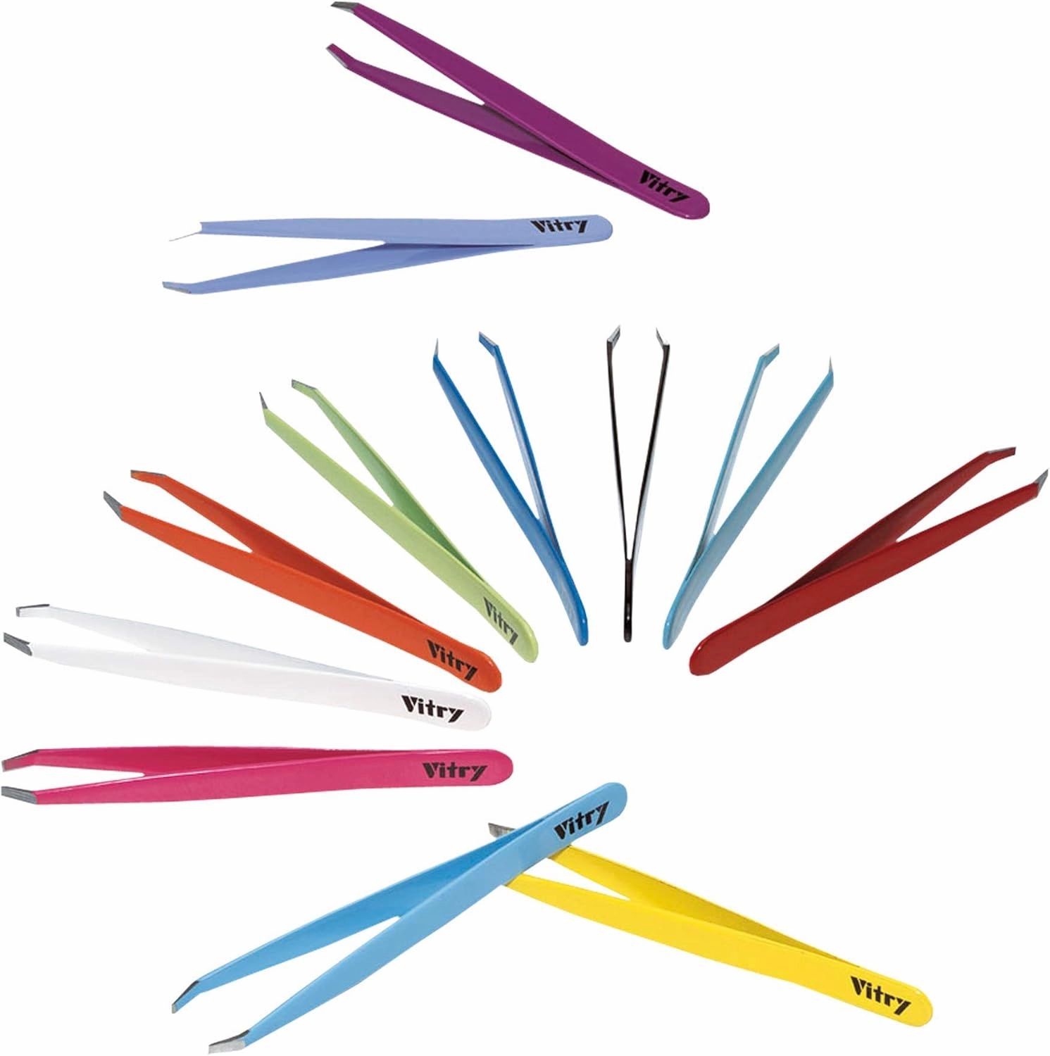Vitry Color Tweezers Crab Ends