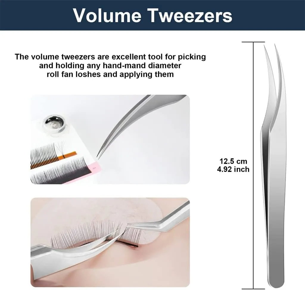 Volume Tweezers For Eyelash Extensions,Precision Lash Mega and 3D 6D 10D Fan Making
