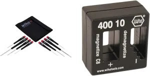 Wiha Screwdriver Set (8 Pieces) and Magnetizer Demagnetizer