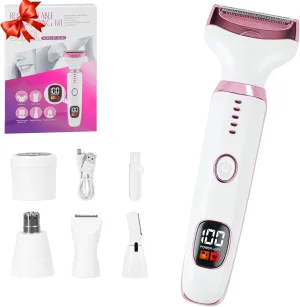 Women Facial Epilator, Cordless Rechargeable Hair Remover for Face, Eyebrows, Upper Lip Facial Hair Removal for Women, Painless Body Shaver and Facial Epilator