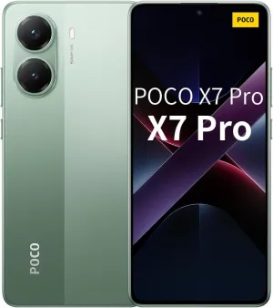 Xiaomi Poco X7 PRO 5G   4G LTE (for Tmobile Mint Tello & Global) (256GB   12GB) Ai 6.67" 50MP Gamers Phone NFC Dual sim Unlocked Model 2412DPC0AG (Green)