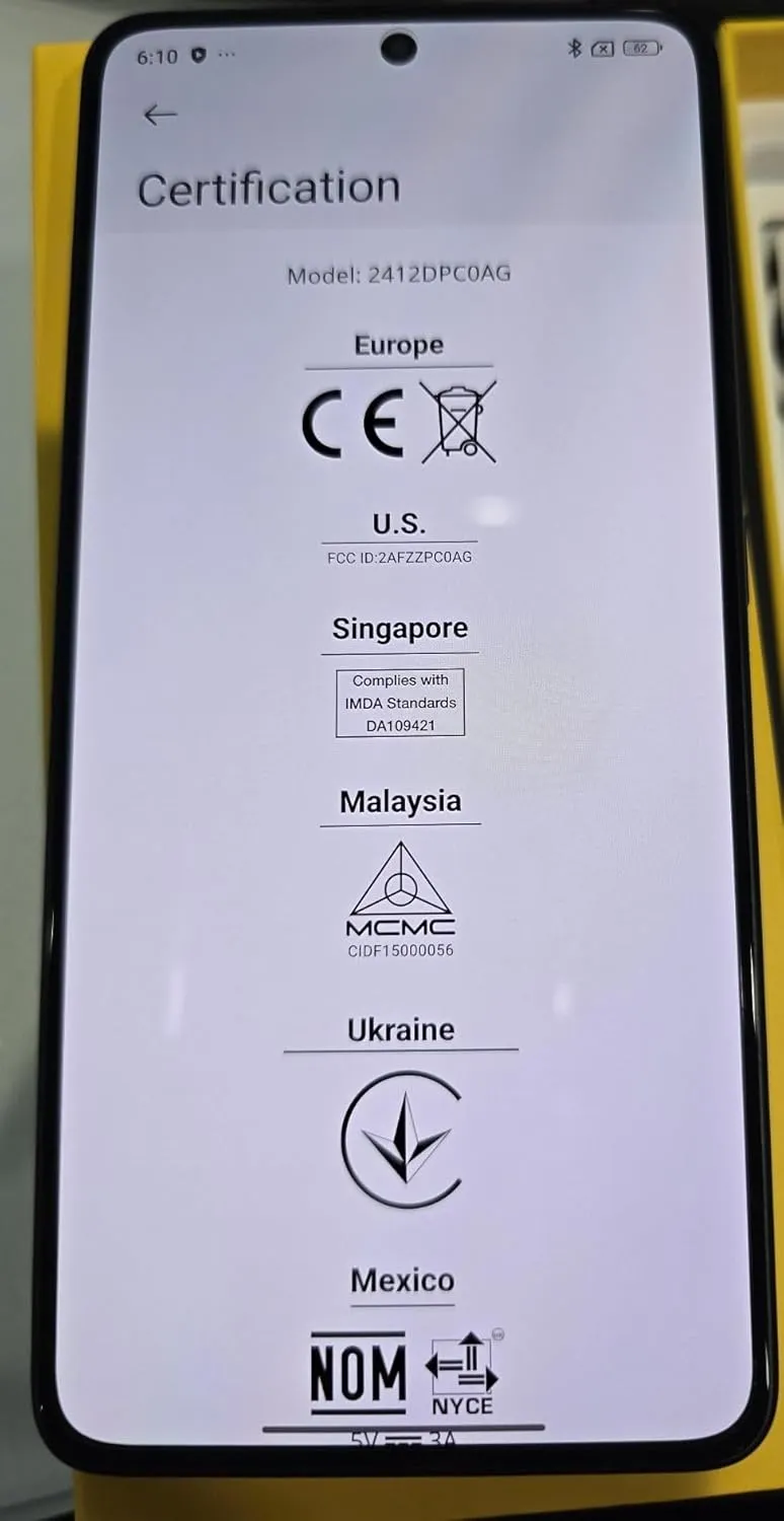 Xiaomi Poco X7 PRO 5G   4G LTE (for Tmobile Mint Tello & Global) (512GB   12GB) Ai 6.67" 50MP Gamers Phone NFC Dual sim Unlocked Model 2412DPC0AG (Yellow)