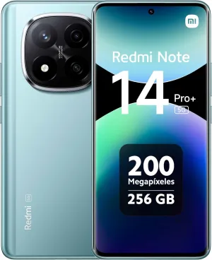 Xiaomi Redmi Note 14 Pro  Plus 5G   4G LTE (for Tmobile Mint Tello & Global) (256GB   8GB) NFC 6.67" 120Hz 200MP Pro AI Camera Model 24115RA8EG Unlocked Dual Sim (Frost Blue)