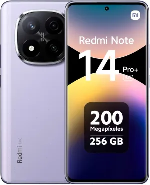 Xiaomi Redmi Note 14 Pro  Plus 5G   4G LTE (for Tmobile Mint Tello & Global) (256GB   8GB) NFC 6.67" 120Hz 200MP Pro AI Camera Model 24115RA8EG Unlocked Dual Sim (Lavender Purple)