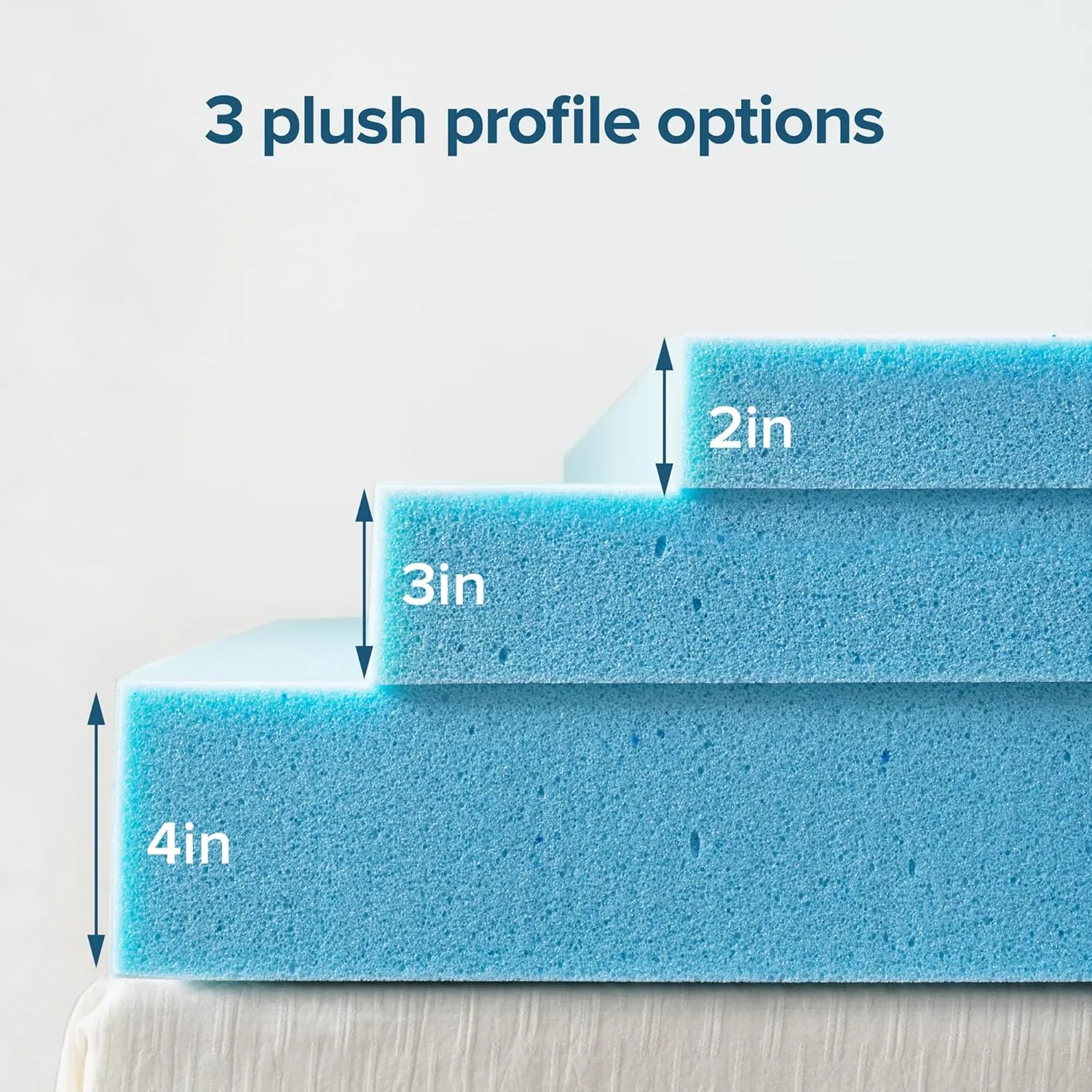 ZINUS 3 Inch Green Tea Cooling Gel Memory Foam Mattress Topper, Smaller, More Convenient WonderBox Packaging, Cooling Gel Foam, CertiPUR-US Certified, King