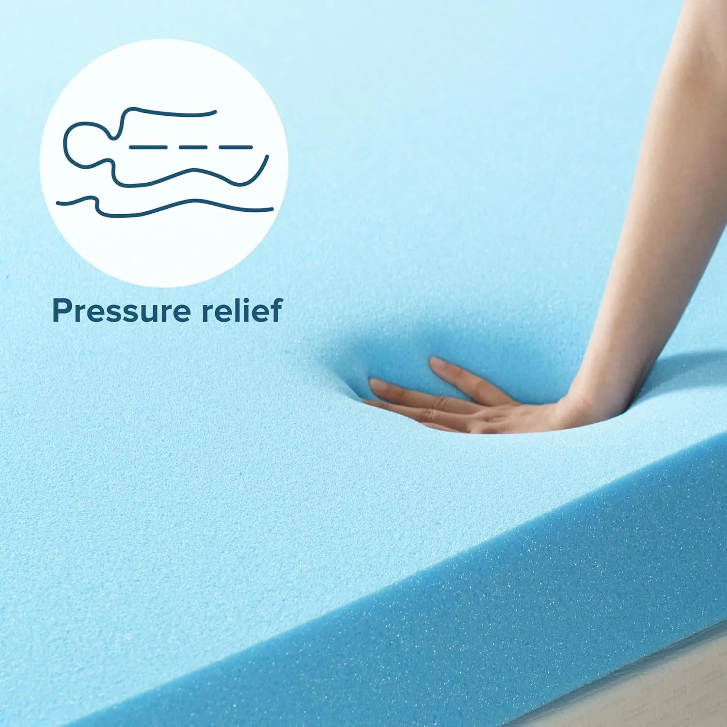 ZINUS 3 Inch Green Tea Cooling Gel Memory Foam Mattress Topper, Smaller, More Convenient WonderBox Packaging, Cooling Gel Foam, CertiPUR-US Certified, King